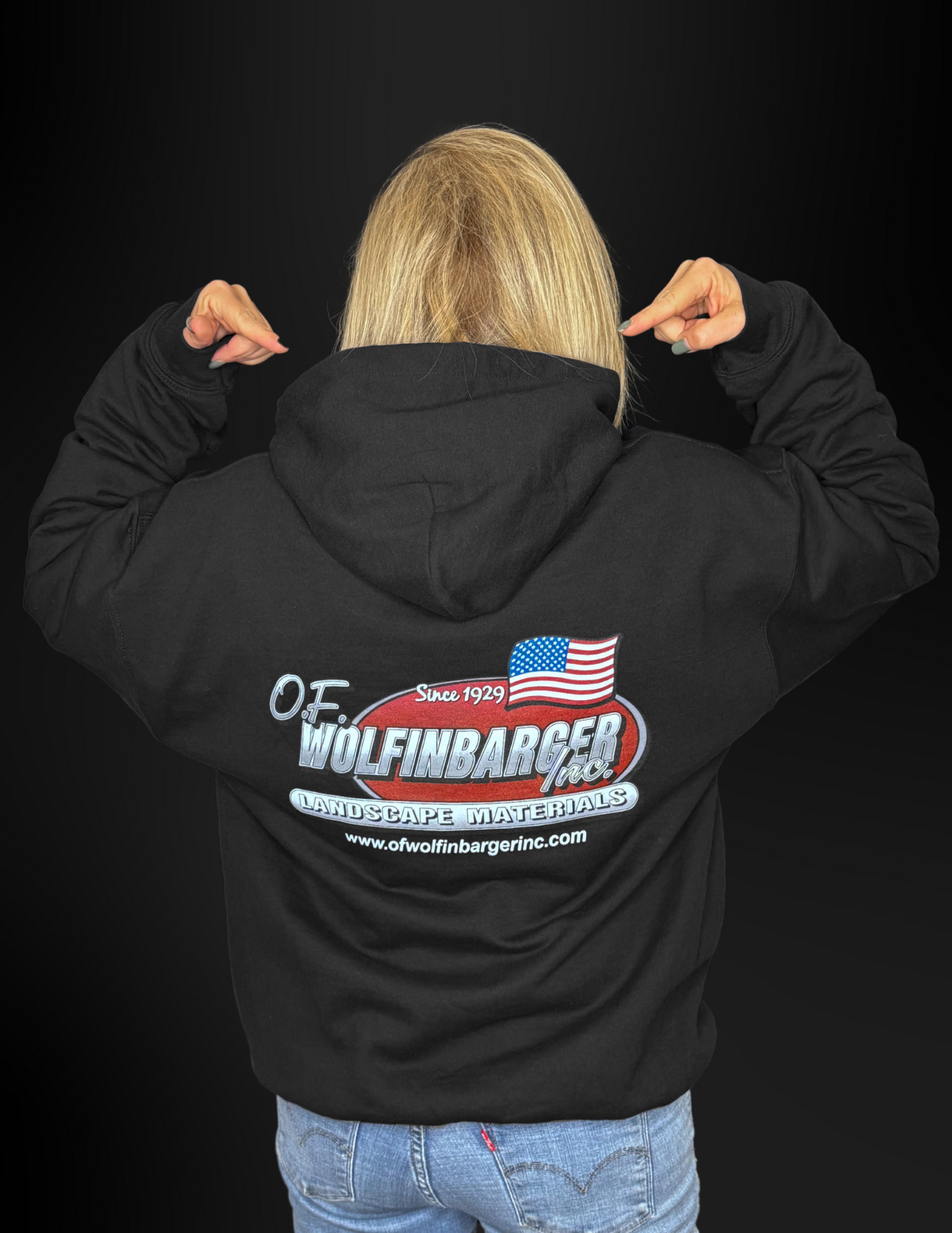 O.F. Wolfinbarger Black Hoodie