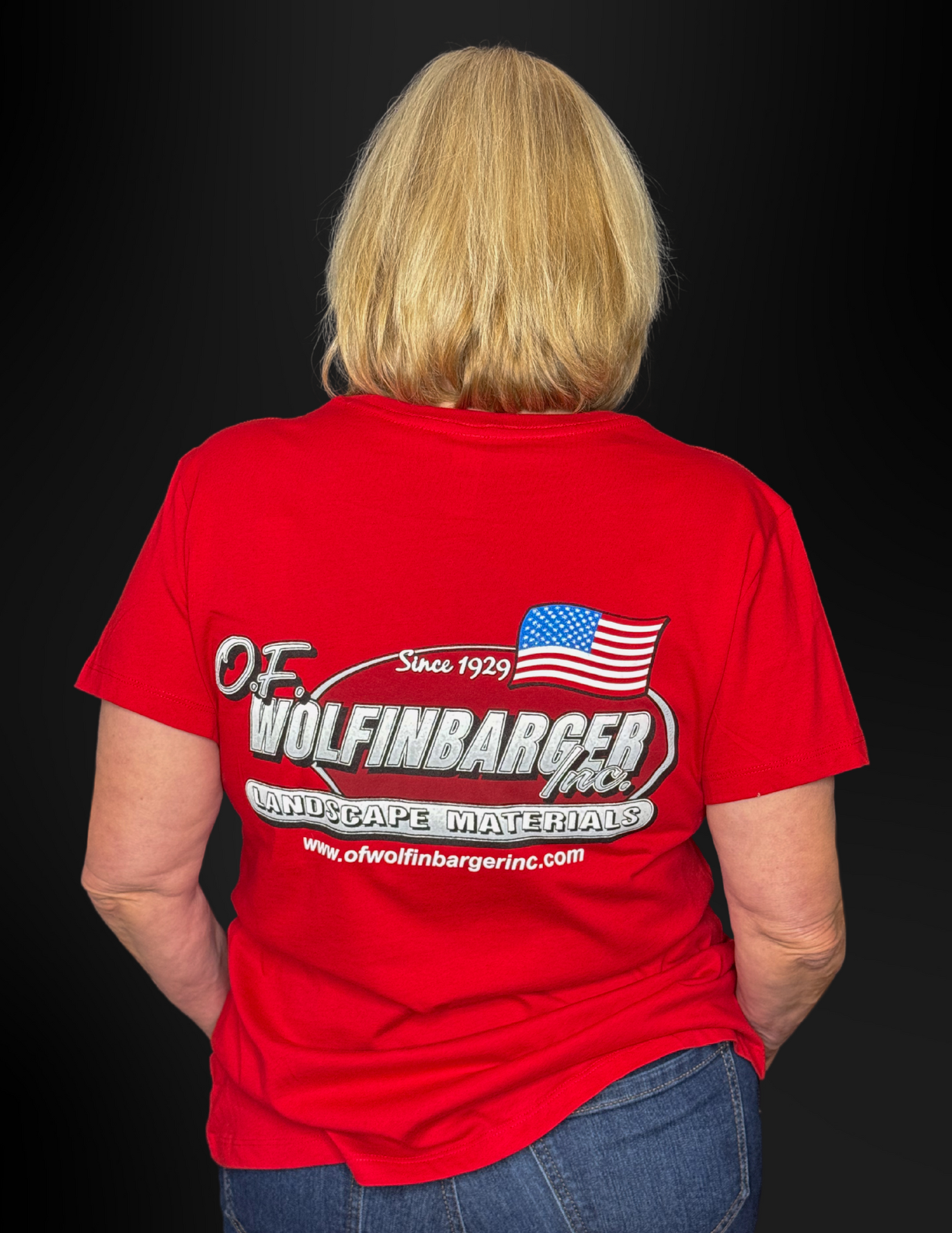 Women's Red V-Neck
