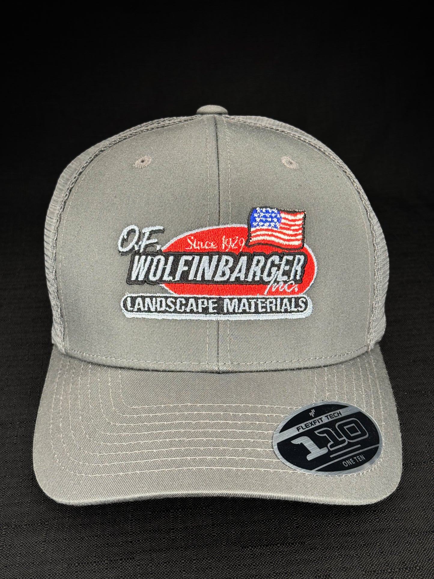 Black and White Wolfinbarger Trucker Hat