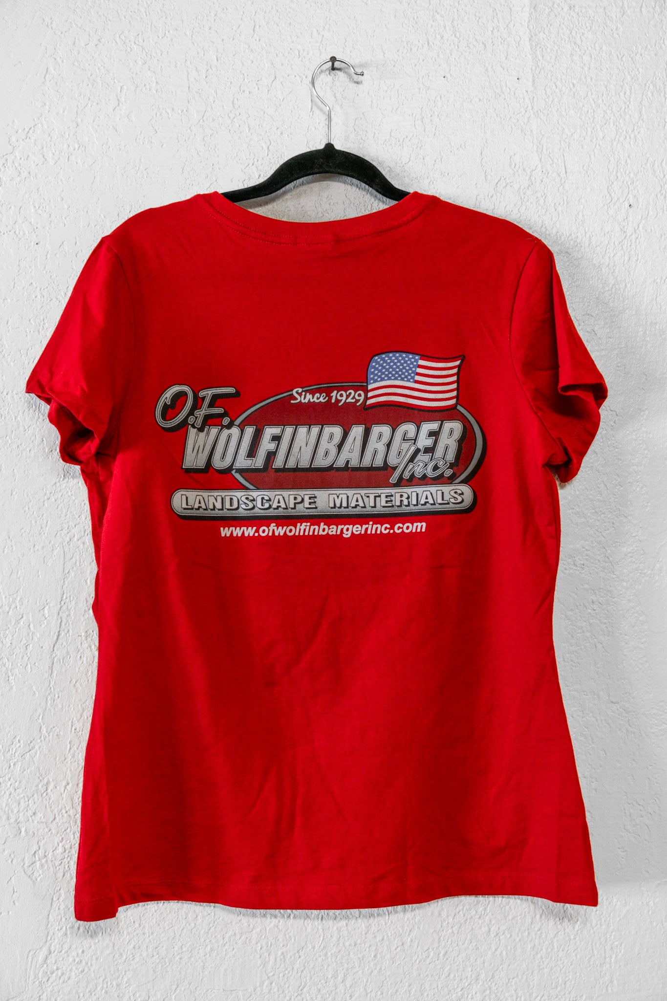 Women's Red V-Neck