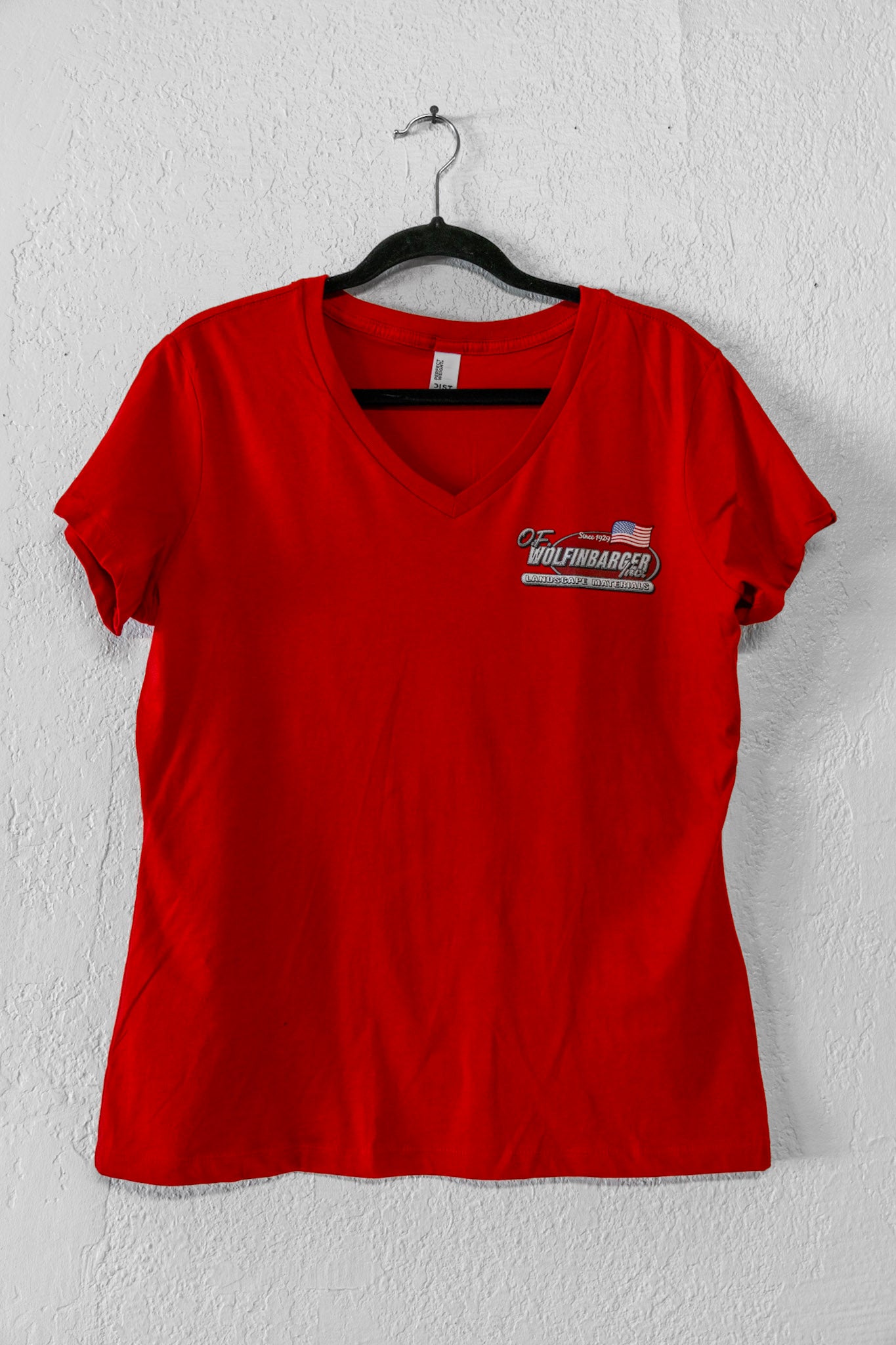 Women's Red V-Neck